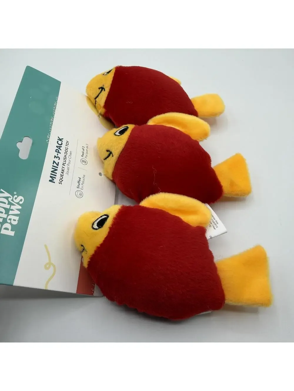 ZippyPaws Miniz Squeaky Plush Dog Toy Fish 3 Pack Zippy Paws ZP246